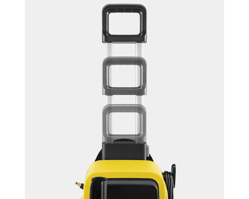 Teleskopická rukoväť žltého čistiaceho stroja