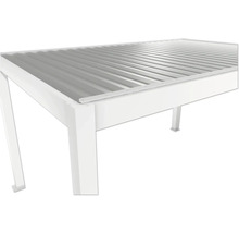 Detail terasového zastrešenia s kovovou strechou