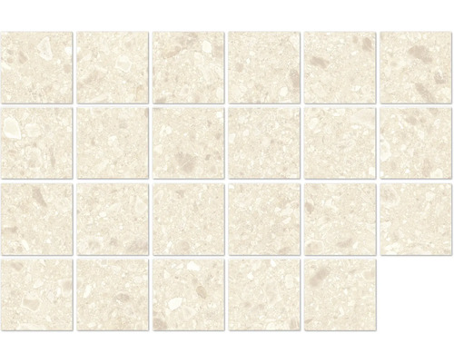 Dlažbová mozaika z kameniny s hrubým povrchom