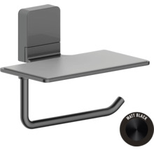 Držiak toaletného papiera s poličkou v matnom prevedení