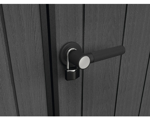 Zámok na záhradných dverách s kľučkou