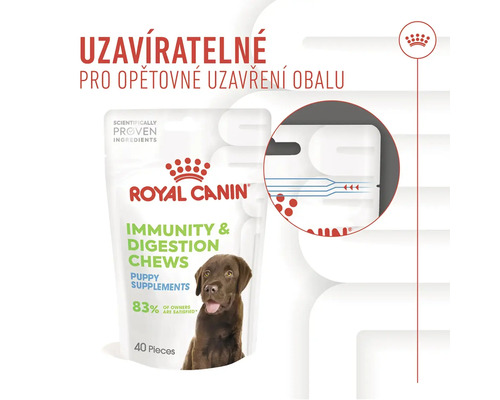 Royal Canin Immunity and Digestion Chews doplnok stravy pre šteňatá v uzatvárateľnom obale