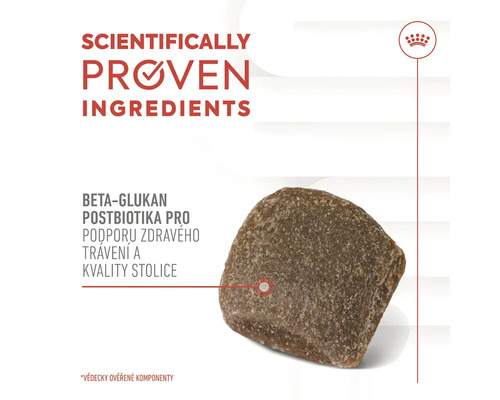 Granula pre psov s informáciami o zložkách