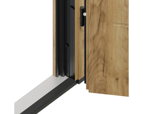 Detail interiérových dverí s rámom