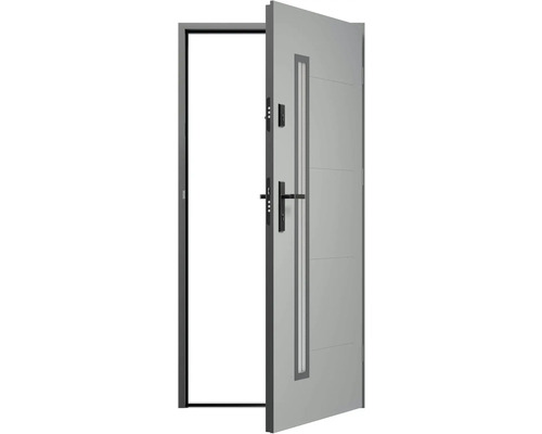 Otvorené vchodové dvere s bočným dielom a kľučkou
