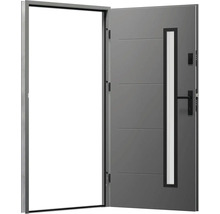 Otvorené vchodové dvere s bočným panelom, kľučkou a zámkom