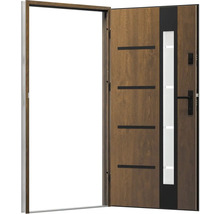 Otvorené vchodové dvere so sklenenou vložkou