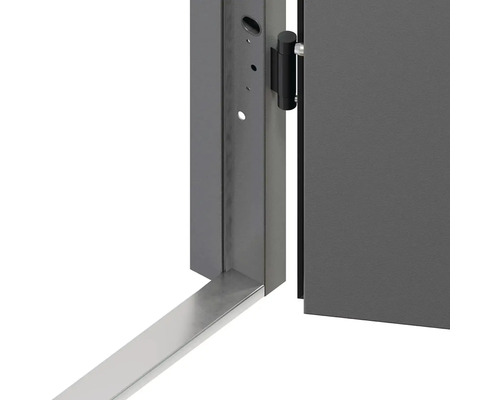 Detail zárubne s dverným krídlom a podlahovou lištou