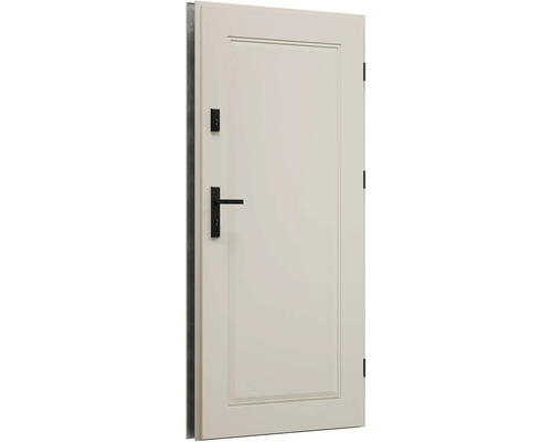 Biele interiérové dvere s čiernou kľučkou