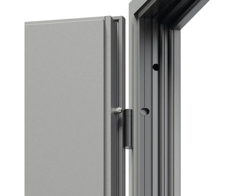 Detail dverí s rámom dverí a závesom