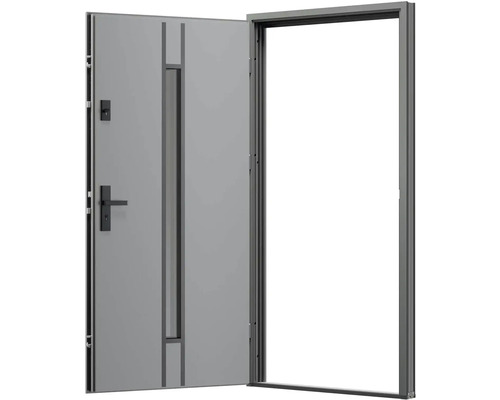 Otvorené vchodové dvere s oknom