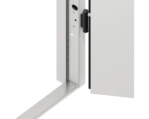 Detail zárubne s dverným krídlom a podlahovou lištou