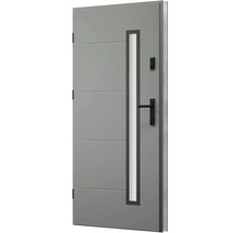 Moderné vchodové dvere so sklenenou vložkou, kľučkou a zámkom