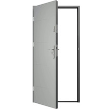 Otvorené jednokrídlové oceľové vchodové dvere