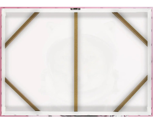 Zadná strana plátna s dreveným rámom