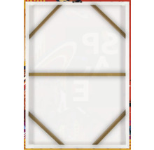 Zadná strana plátna s dreveným rámom