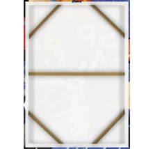 Zadná strana plátna s dreveným rámom