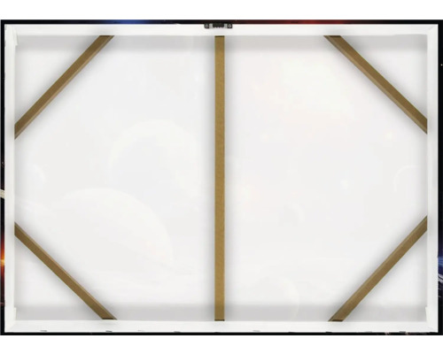 Zadná strana plátna s dreveným rámom