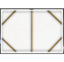 Zadná strana plátna s dreveným rámom pre montáž na stenu