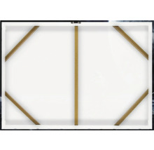 Zadná strana plátna s dreveným rámom na stabilizáciu