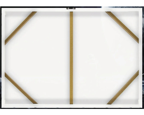 Zadná strana plátna s dreveným rámom na stabilizáciu