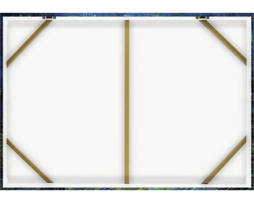 Zadná strana plátna s dreveným rámom a závesným zariadením