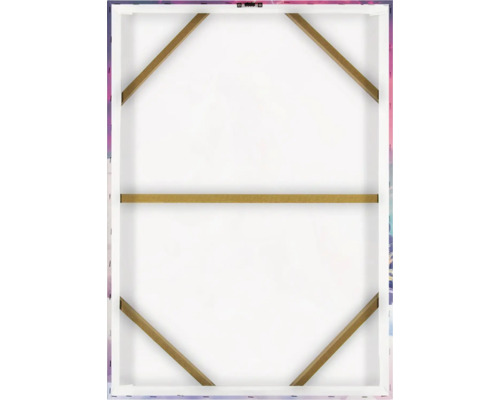 Zadná strana plátna s dreveným rámom