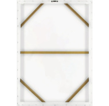 Zadná strana plátna s dreveným rámom a závesným zariadením