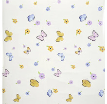 Tapeta s motýľmi a kvetinovým vzorom