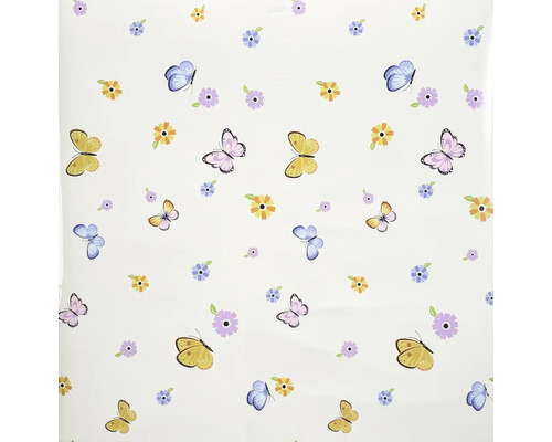 Tapeta s motýľmi a kvetinovým vzorom