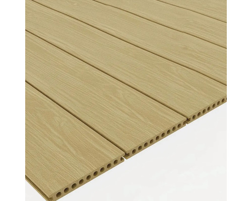 Terasy z drevoplastu s dutým komorovým profilom