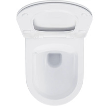 Závesné WC s hlbokým splachovaním bez splachovacieho kruhu a WC sedadlo