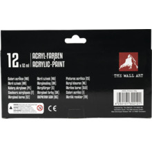 Balenie dvanástich akrylových farieb