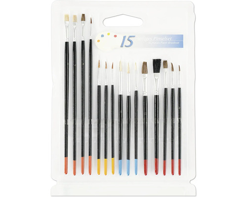 Sada 15 štetcov pre umelecké potreby