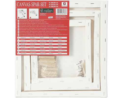 Sada maliarskych plátien s tromi plátnami rôznych veľkostí