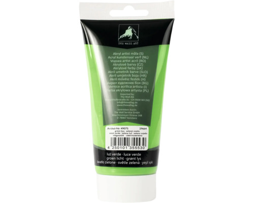 Tuba s akrylovou farbou pre umelcov, zelená