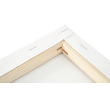 Roh rámu maliarskeho plátna s plátnom a sponkami