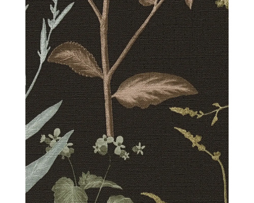 Detail tapety s rastlinnými motívmi