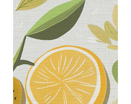 Detailný záber tapety s motívom citrusových plodov