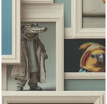 Tapeta so zvieracími motívmi v rámoch