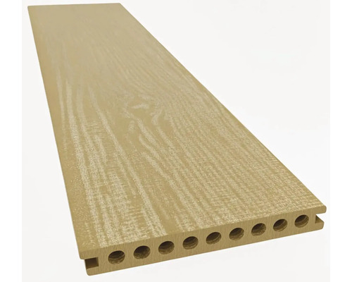 Dutá doska z drevoplastu s drevenou štruktúrou