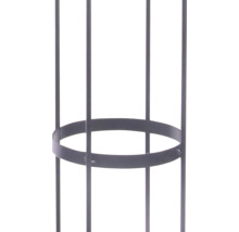 Kovová konštrukcia s kruhovým tvarom na stabilizáciu rastlín