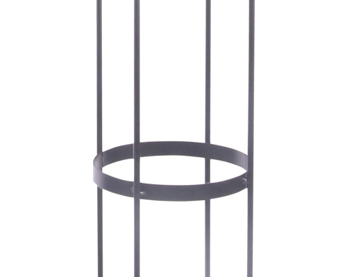 Kovová konštrukcia s kruhovým tvarom na stabilizáciu rastlín