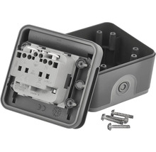 Otvorená krabica spínača pre povrchovú montáž so skrutkami