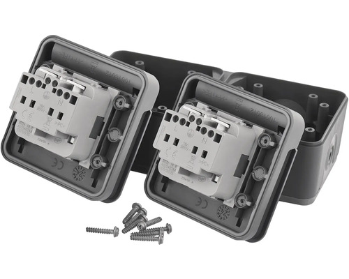 Spínače do vlhkých priestorov so skrutkami a krytom