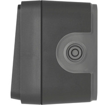 Detail šedého vonkajšieho svietidla