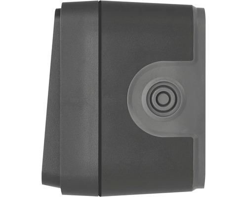 Detail šedého vonkajšieho svietidla