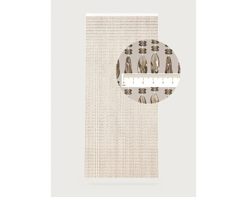 Dekoratívny korálkový záves s príveskami a mierkou