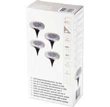 Balenie sady 4 solárnych podlahových LED svietidiel