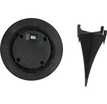 Základová doska a zemný hrot pre záhradné svietidlo